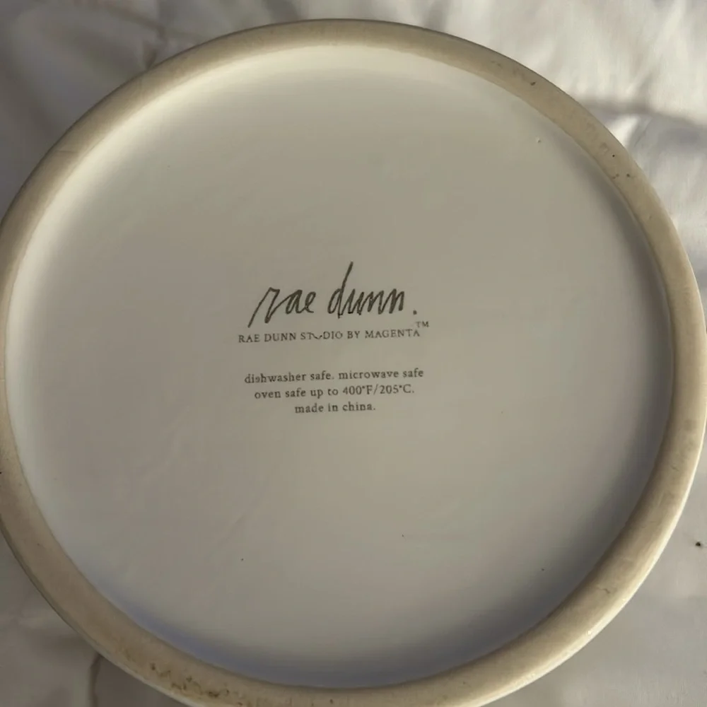 Rae Dunn BAKING round dish dish 5 1/2 inches diameter oven safe microwave